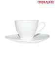 Freelance Elegant White Cups & Saucer Set