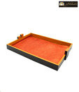 Giftthebasket Rust and Black Tray