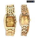 Geneva Golden Bracelet Combo Watch