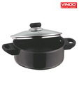 Vinod Hard Anodized Cook & Serve Pot With Lid