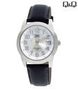 Q&Q Polished Bezel Watch