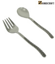 Hindicraft Premium Terracotta Leaf Design Flatware Set