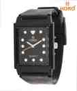 Horo Black Mens Plastic Strap Watch