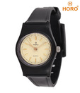 Horo Cream Round Dial Watch