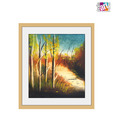 A pathway through the forest by Swapan Das (7 x 6 inches)