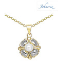 Johareez Pretty Gold Plated Pearl Pendant