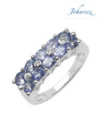 Johareez White Sapphire & Tanzanite Ring