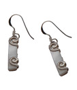 Aiva Rectangular Silver Earrings