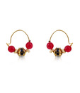 Ada Appealing Red Stone Earrings