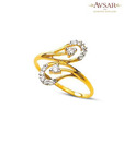 Avsar 18 kt Gold & Diamond Trendy Ring
