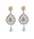 Styleos Tempting Turquoise Studded Earrings