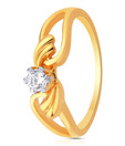 Sangini Shiny Diamond Studded Gold Ring