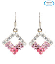 Vendee Exotic Pink Diamond Shaped Earrings