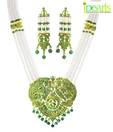 Jpearls Pearl Adorned Glorious Necklace Set