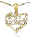 Johareez Classic Heart Silver Pendant
