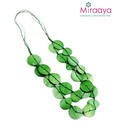 Miraaya Pretty Green Shell Neckpiece