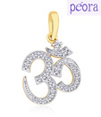 Peora Spiritual OM Gold Plated Pendant