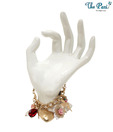 Pari Glittery Rhinestone & Pearl Charm Bracelet