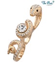Pari Stylish Serpent Rhinestone Studded Ring