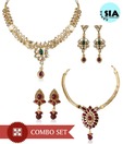 Sia Pristine Rasrawa Necklace Set & Pendant Set Combo