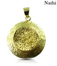 Nathi Gorgeous Gold Plated Silver Druzy Pendant