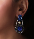Spyra Enchanting Coral Blue Earrings