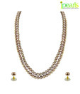 Jpearls Splendid 2 String Peach Pearl Set