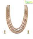 Jpearls 4 String Pink Pearl Set