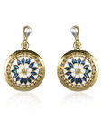 Kshitij Gorgeous Round Gold Plated Earrings