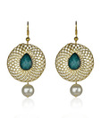 Kshitij Stylish Stone & Pearl Studded Danglers