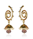 Kshitij Pretty Gold Plated Jhumka Style Earrings