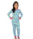 Nuteez Aqua Blue & Pink I Am A Doll Girls Pajama Set
