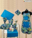 Swayam Vibrant Blue 8 Pcs Kitchen Set