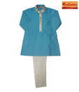 Exclusive from Jaipur Blue & Grey Kurta Pajama