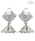 Kriaa Pretty Off White Earrings