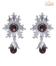Kriaa Striking Purple Earrings