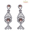 Kriaa Alluring Purple Earrings