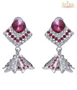 Kriaa Striking Pink Earrings