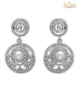Kriaa Circular Off White Earrings