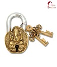 Home Sparkle Brass Ganesha Lock