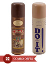 Lomani Men Body Spray (Cigar, Do it) Pack of 2-Each 200 ml