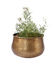 Live n Style Eye-catching Round Antique Finish Medium Size Planter