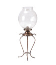 Live n Style Pretty Iron & Glass Candle Holder