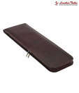 Leather Talks Cherry Leather Tie Case