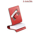 Leather Talks Red Paper Slip Holder