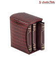Leather Talks Croc Print Cherry Visiting Card Library