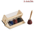 Leather Talks Pen-Paper Weight Stand (Set Of 3)