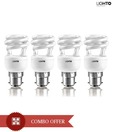 LightO CFL 8W Set Of 4- Spiral Shape