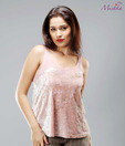Mishka Peach Velvet Top-MF 137