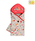 Mee Mee Baby Towel W/ Hood-Red & White For Kids